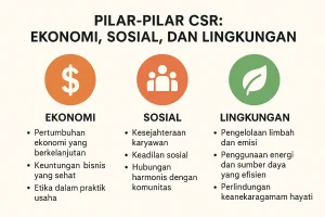 infografis pilar-pilar CSR